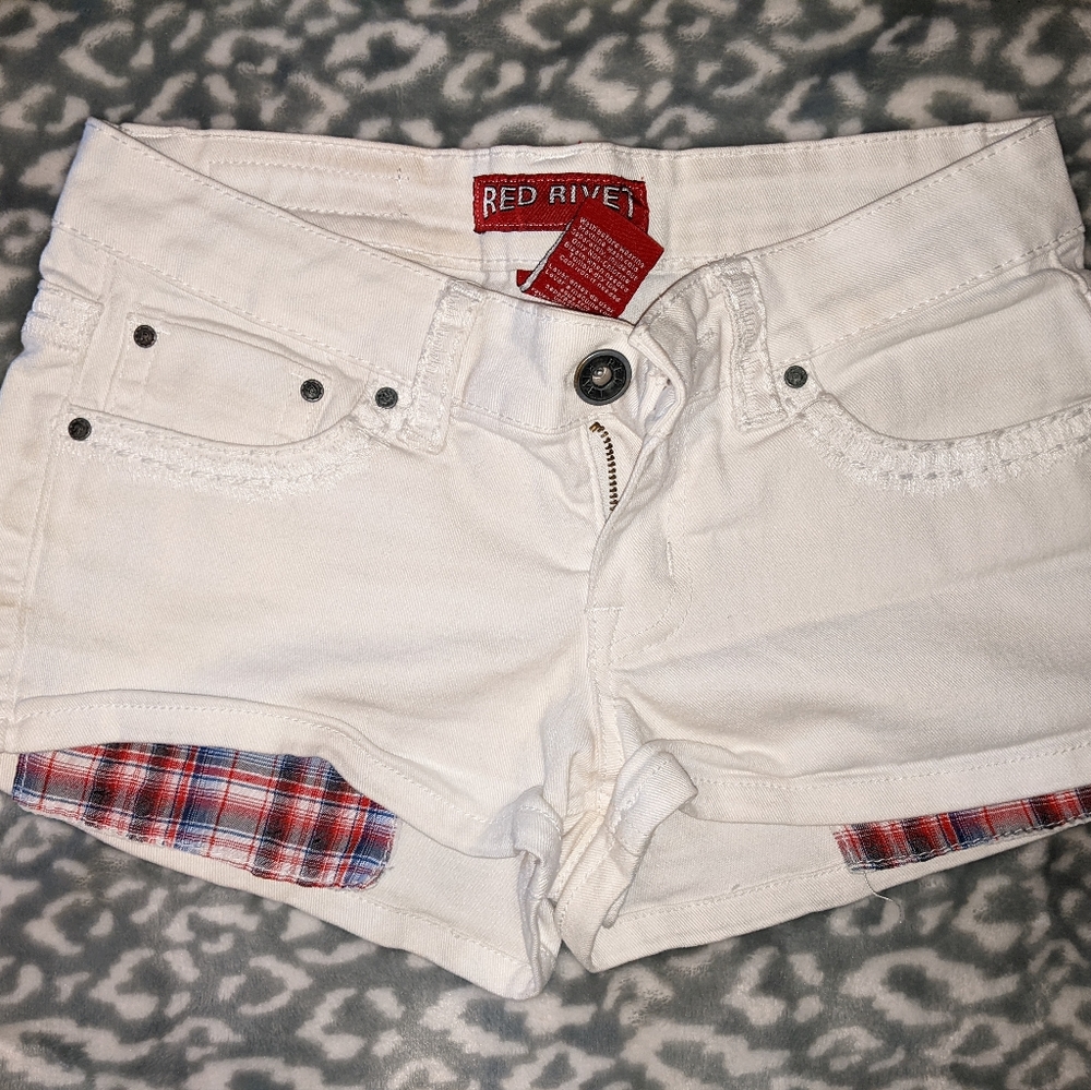 white short shorts